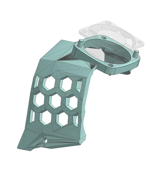 Nắp che mạch in 3D Stealthburner có quạt 3010 tản nhiệt - Image 1