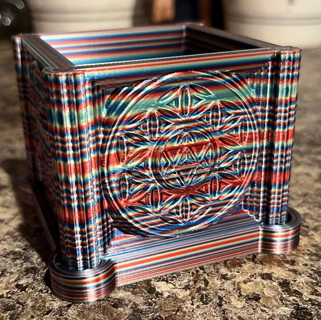 Chậu Cây Merkaba và Hoa Văn Cuộc Sống - Image 1