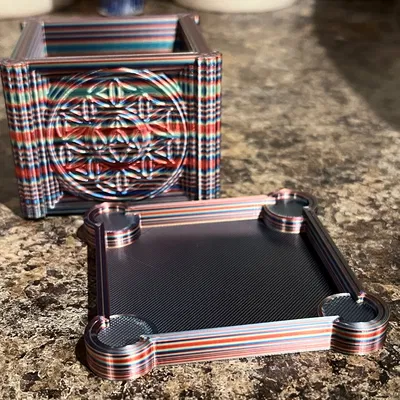 Chậu Cây Merkaba và Hoa Văn Cuộc Sống