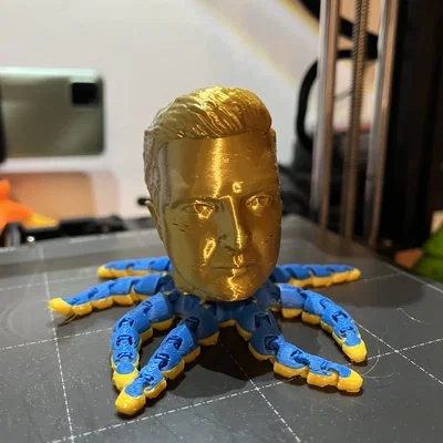 Mô hình 3D Bạch tuộc Volodymyr Zelenskyj