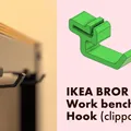 Móc treo bàn làm việc IKEA BROR (có thể kẹp) - Thumbnail 1
