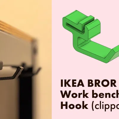 Móc treo bàn làm việc IKEA BROR (có thể kẹp)