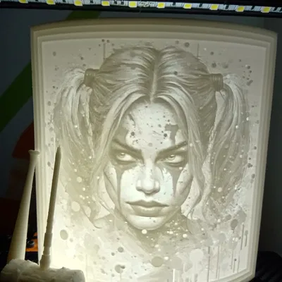 Mô hình Harley Quinn - Lithophane