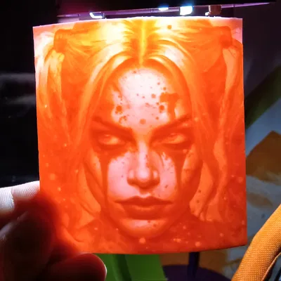 Mô hình Harley Quinn - Lithophane