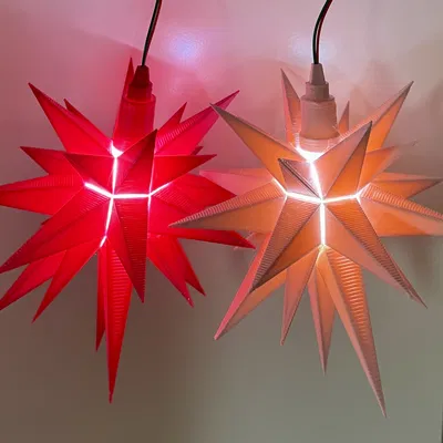 Ngôi Sao Giáng Sinh Chiếu Sáng / beleuchteter Weihnachtsstern