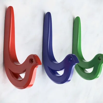 Avian Elegance - Móc Treo Khăn/Áo Hình Chim Hiện Đại