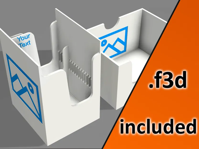 Khay Đựng Thẻ, Parametric Có Vách Ngăn - Image 1