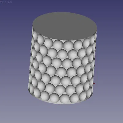 Chậu hoa có lúm đồng tiền