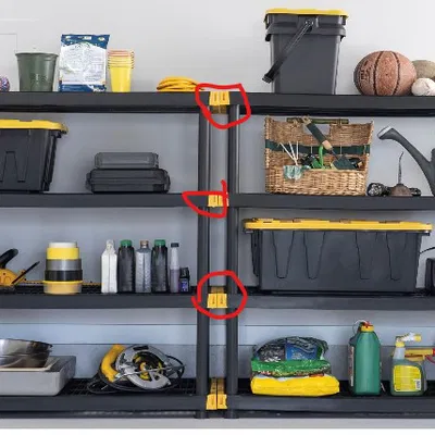 Giá đỡ/Tổ chức dụng cụ cho Kệ Lưu trữ Đen và Vàng