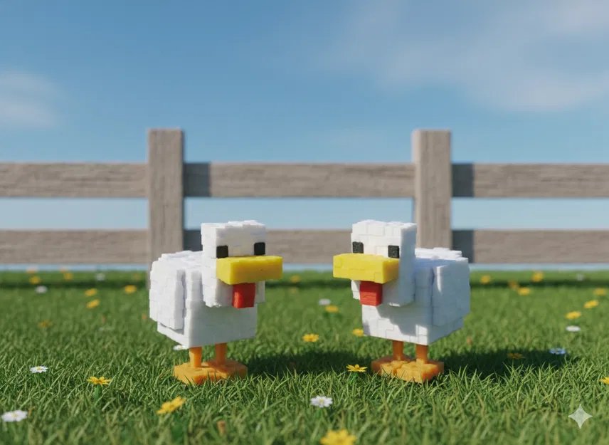 Vịt Minecraft - Mô Hình Lắp Ráp - Image 1