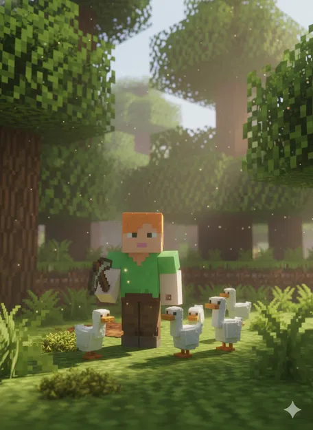 Vịt Minecraft - Mô Hình Lắp Ráp - Image 2