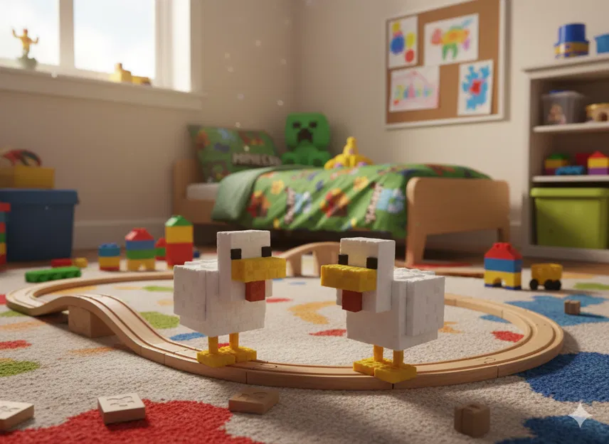 Vịt Minecraft - Mô Hình Lắp Ráp - Image 4