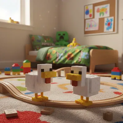 Vịt Minecraft - Mô Hình Lắp Ráp