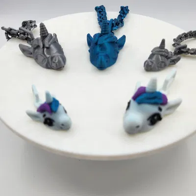 Dây Chuyền Rồng, Kỳ Lân và Trái Tim - In Nhanh