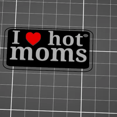 Móc Khóa "I Love Hot Moms" - Độc Đáo Cho Phái Mạnh