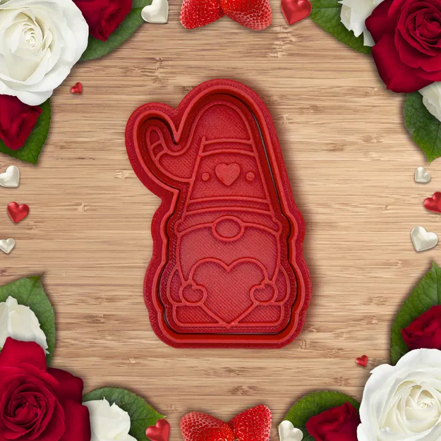 Khuôn Cắt Bánh Quy "Valentine - Chú Lùn" - Image 1