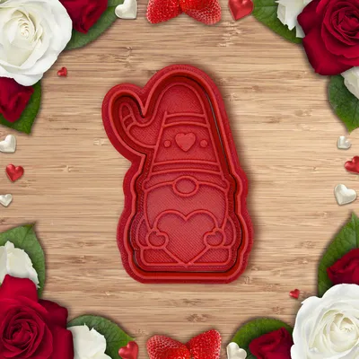 Khuôn Cắt Bánh Quy "Valentine - Chú Lùn"