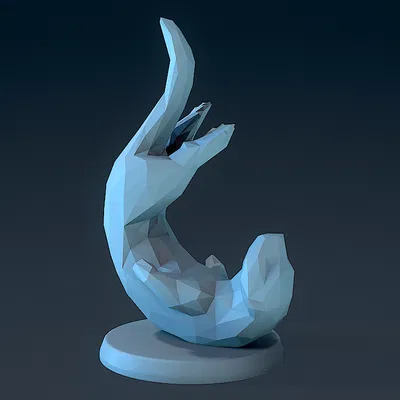 Rái Cá Phong Cách Low Poly