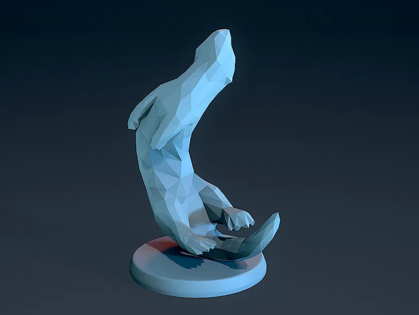 Rái Cá Phong Cách Low Poly - Image 2