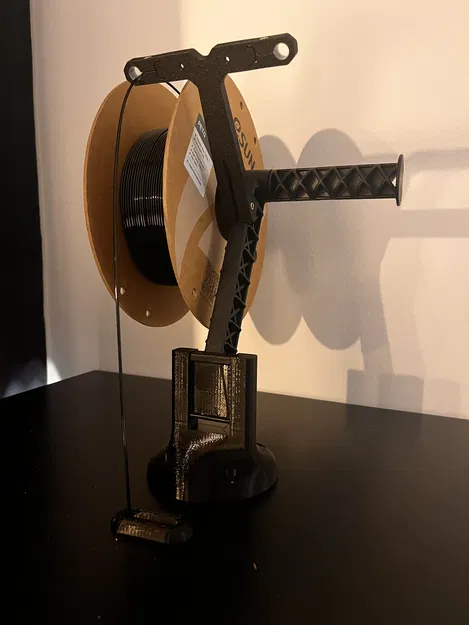 Giá đỡ cuộn dây Prusa cho MK4 gắn trên bàn Ikea Lack - Image 1