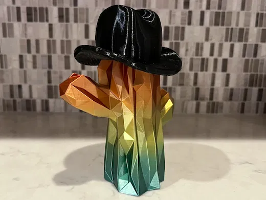 Nón Cowboy Cho Xương Rồng Low Poly - Image 2