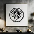 Manchester City, trang trí tường, nghệ thuật 2D, trang trí văn phòng - Thumbnail 1