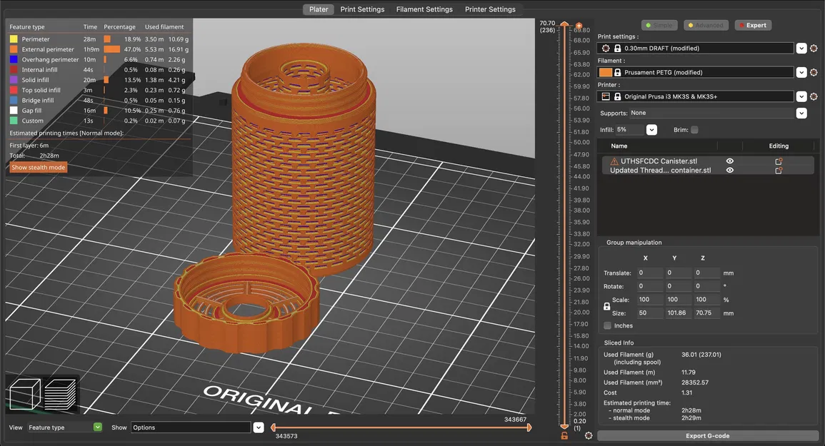 Canister hút ẩm, chủ đề cập nhật, có rãnh ngang, lõi đầy đủ - Image 6