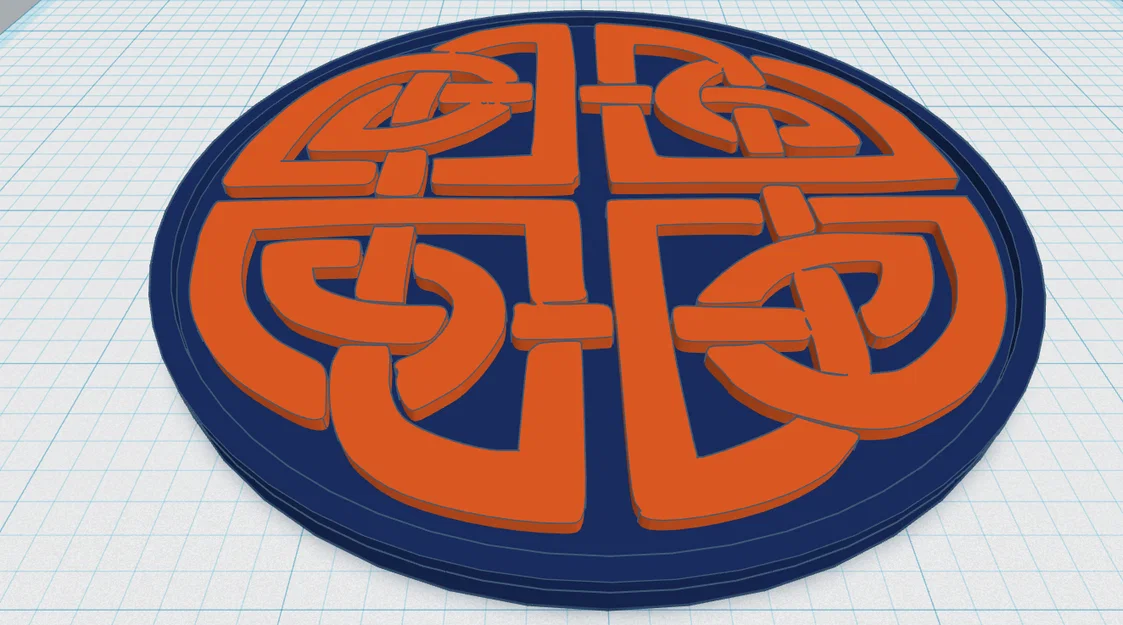 Celtic Mandala Coaster 50 - Image 1