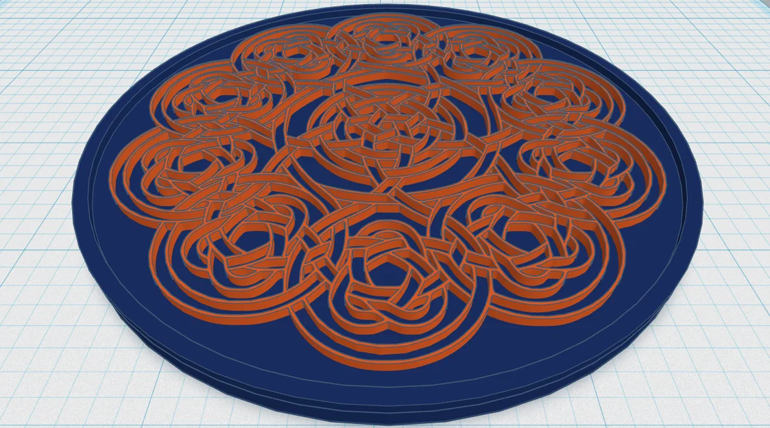 Đế lót ly Mandala Celtic 49 - Image 1