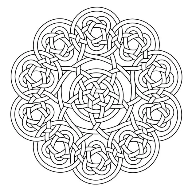 Đế lót ly Mandala Celtic 49 - Image 2