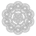 Đế lót ly Mandala Celtic 49 - Thumbnail 2