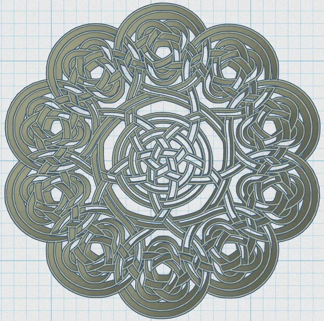 Đế lót ly Mandala Celtic 49 - Image 3