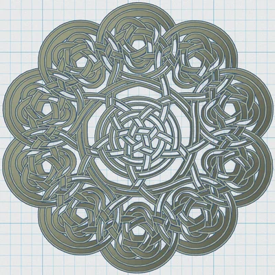 Đế lót ly Mandala Celtic 49