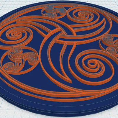 Đế lót ly Mandala Celtic 45