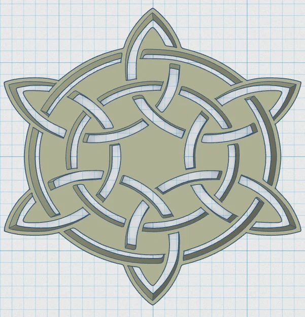Đế lót ly Hoa văn Celtic Mandala 42 - Image 3