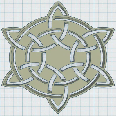 Đế lót ly Hoa văn Celtic Mandala 42