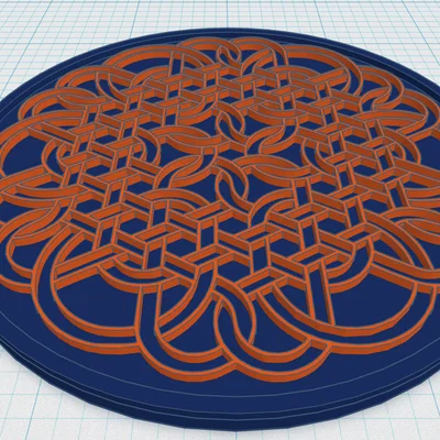 Đế lót ly Hoa văn Celtic Mandala 41