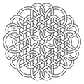 Đế lót ly Hoa văn Celtic Mandala 41 - Thumbnail 2