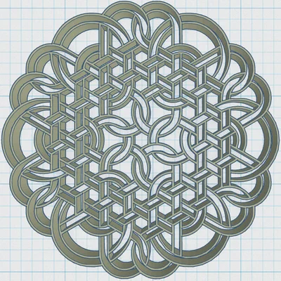 Đế lót ly Hoa văn Celtic Mandala 41