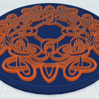 Lót Ly Mandala Celtic 38