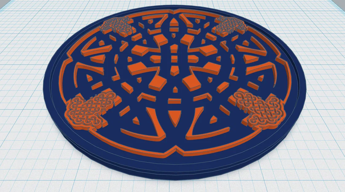 Đế lót ly Hoa văn Celtic Mandala 37 - Image 1