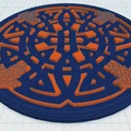 Đế lót ly Hoa văn Celtic Mandala 37 - Thumbnail 1