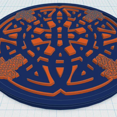 Đế lót ly Hoa văn Celtic Mandala 37
