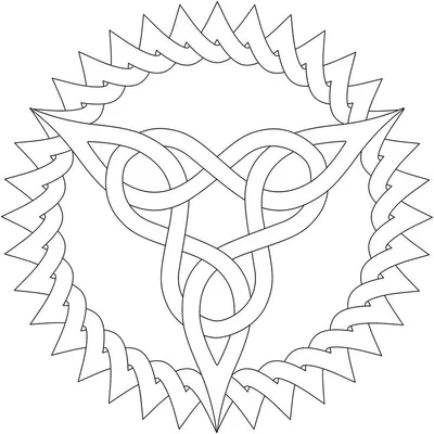 Celtic Mandala Coaster 36
