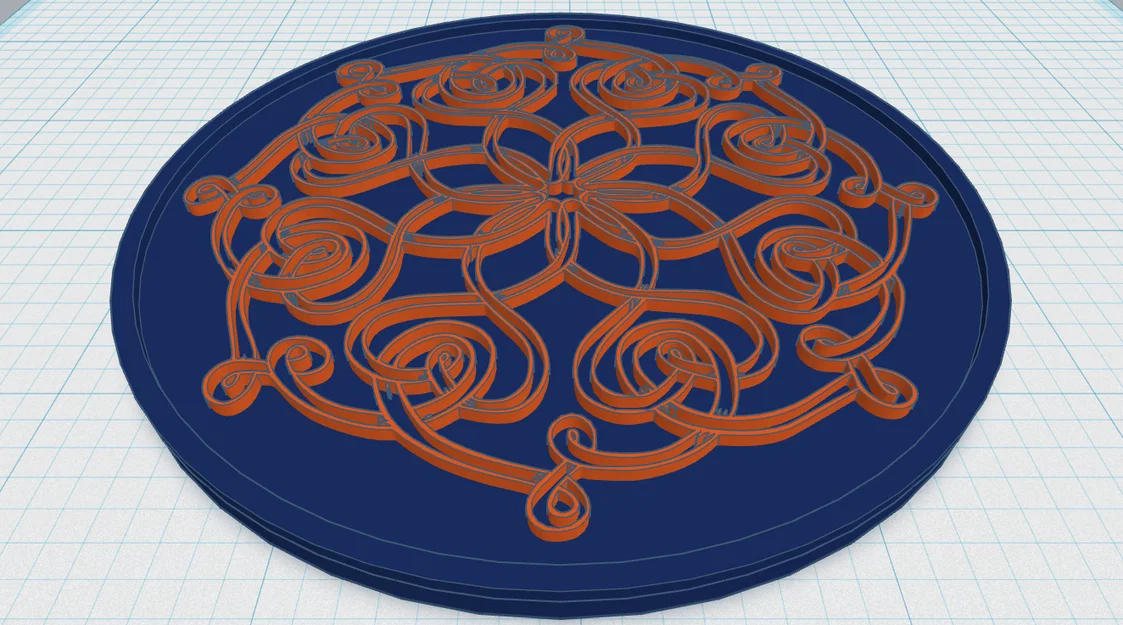 Đế lót ly Hoa văn Celtic Mandala 35 - Image 1