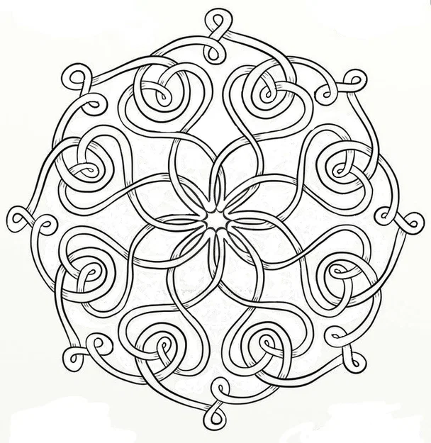 Đế lót ly Hoa văn Celtic Mandala 35 - Image 2