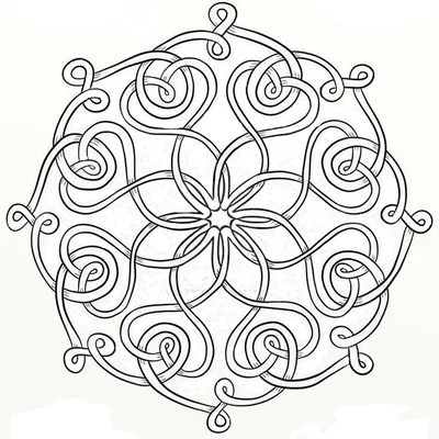 Đế lót ly Hoa văn Celtic Mandala 35