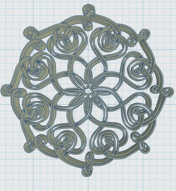 Đế lót ly Hoa văn Celtic Mandala 35 - Image 3