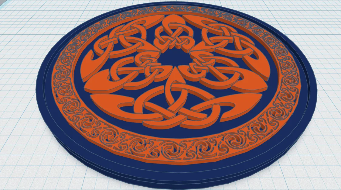 Đế Lót Ly Mandala Celtic 33 - Image 1