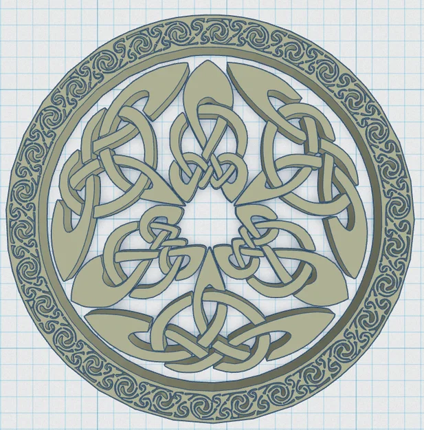Đế Lót Ly Mandala Celtic 33 - Image 3